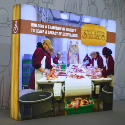 10ft backlit seg light box wall double sided displays mks trade show house 928