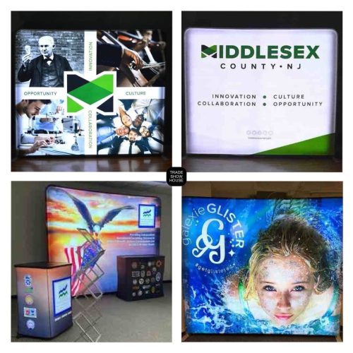 10ft backlit tension fabric display displays 10x10 trade show booth kits displays house 799