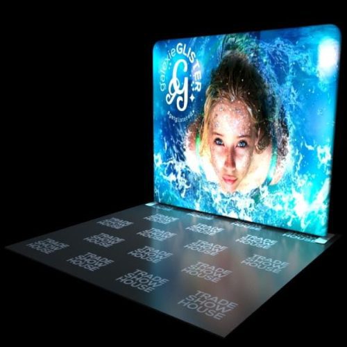 10ft backlit tension fabric display displays 10x10 trade show booth kits displays house 913