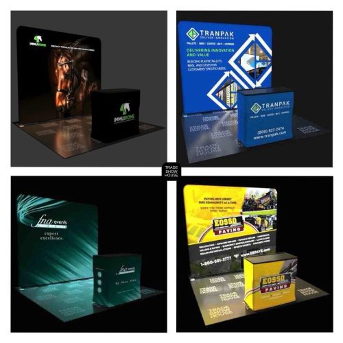 10ft backlit tension fabric display kit displays 10x10 trade show booth kits displays house 631