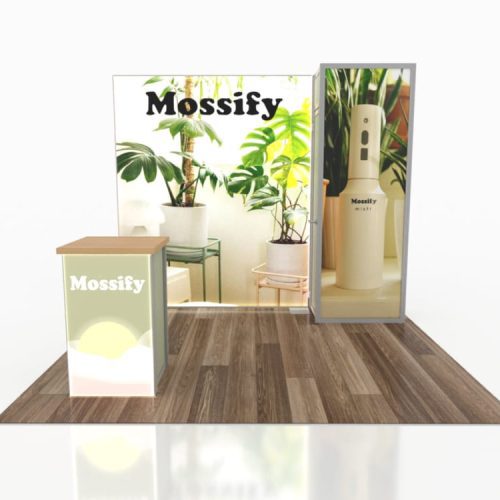 10x10 eco modular backlit exhibit kit 01 10 x 10 backlit closet storage locking counter eco smart exhibits classic trade show house 534