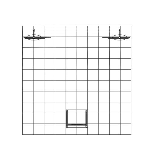 10x10 eco modular backlit exhibit kit 16 eco smart exhibits classic trade show house 803