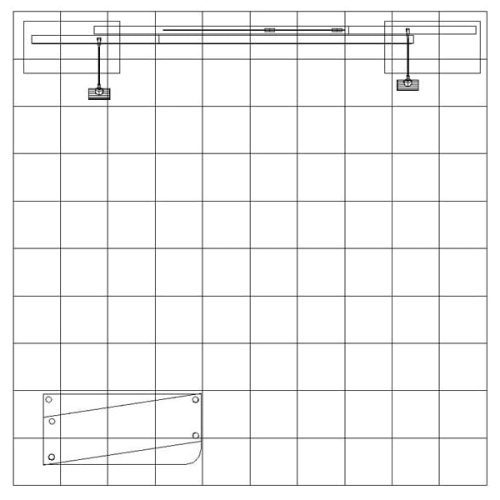 10x10 eco modular backlit exhibit kit 26 10x10 locking counter eco smart exhibits classic trade show house 927