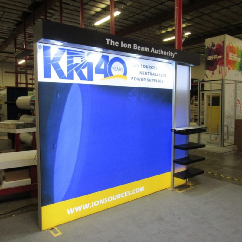 10x10 eco modular backlit shelving tv exhibit kit 20 10x10 shelving eco smart exhibits classic trade show house 923