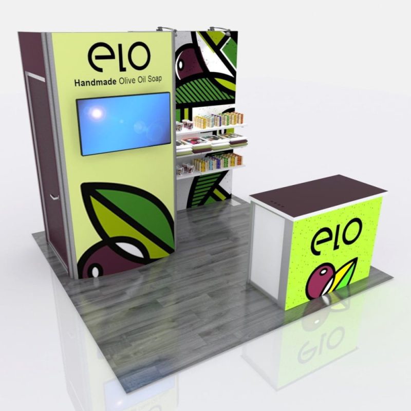 10x10 gvt modular inline exhibit kit 06 gravitee trade show house 123