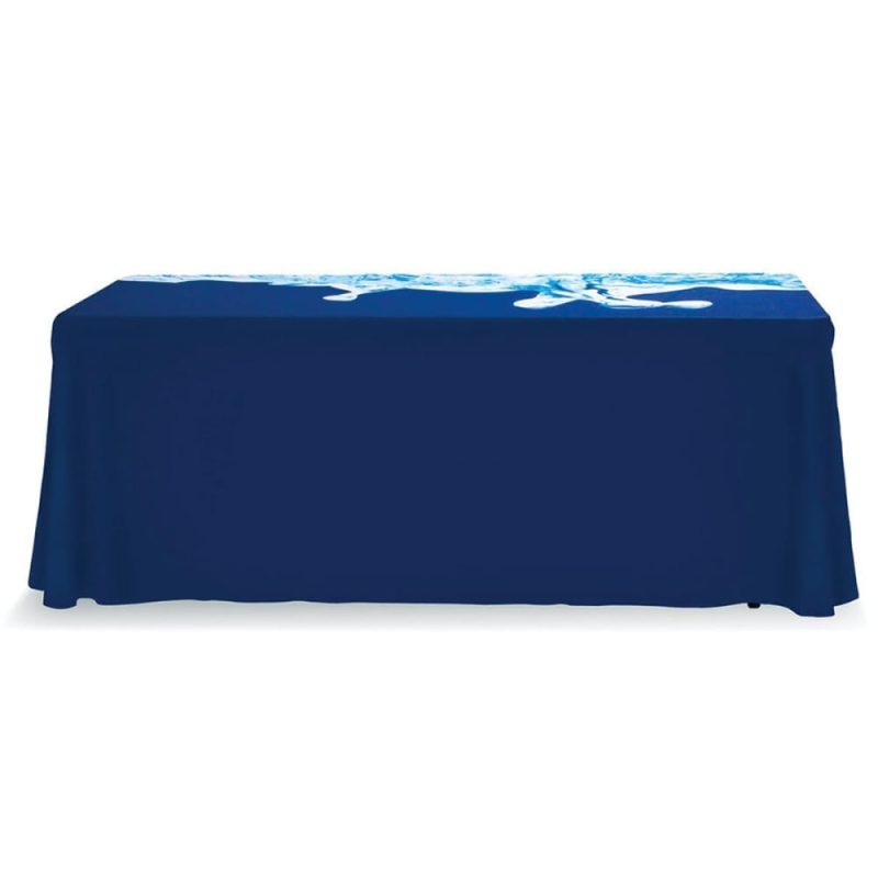 drape table covers wsd trade show house blue cobalt 683