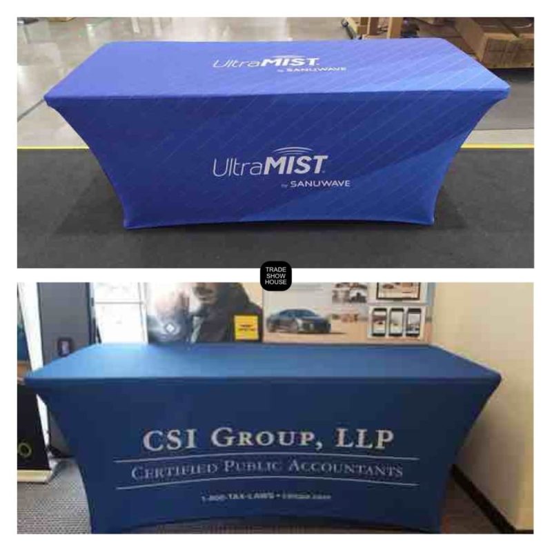 stretch table covers trade show house 713