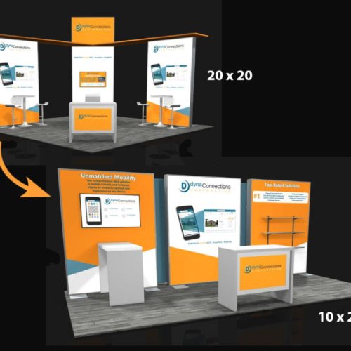 Sync 2-in-1 Backlit Hybrid Island Exhibit Kit G - Yes - Add 10 x 20 Configuration