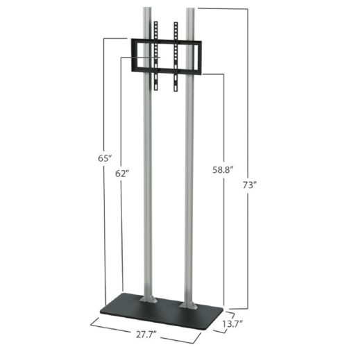 w2 freestanding tv monitor stand trade show house 103