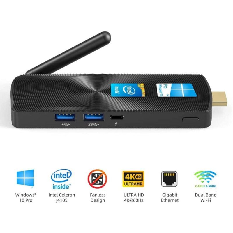 windows 11 pro mini pc 4k 8gb 128gb quad core hdmi stick trade show house 443