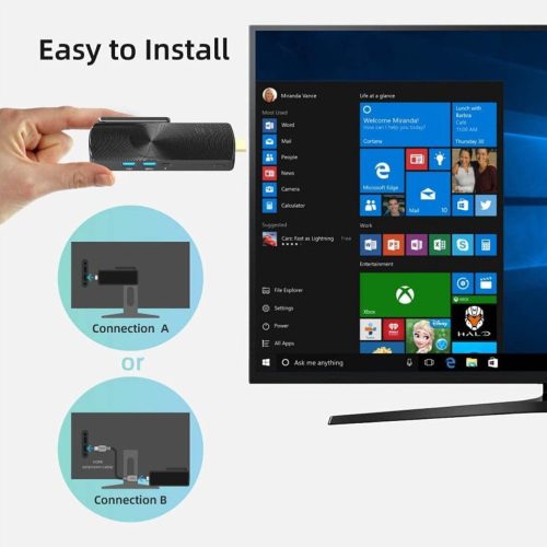 windows 11 pro mini pc 4k 8gb 128gb quad core hdmi stick trade show house 768