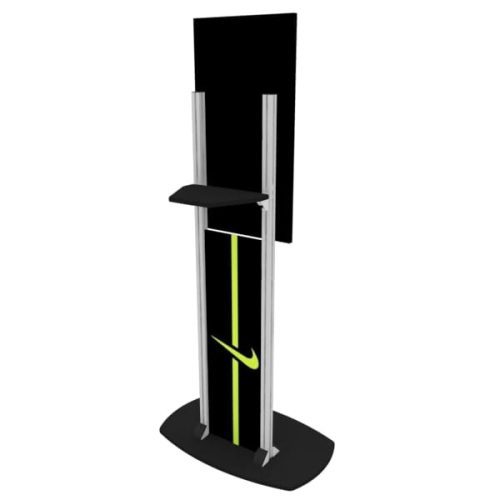 x5 freestanding vertical tv monitor stand stands trade show house 401