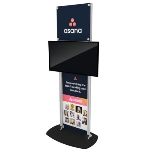 x6 freestanding tv monitor stand stands trade show house 938