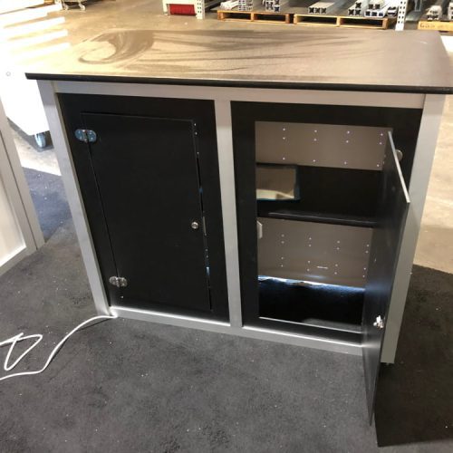 xrc7 backlit locking storage counter cabinets trade show house 705